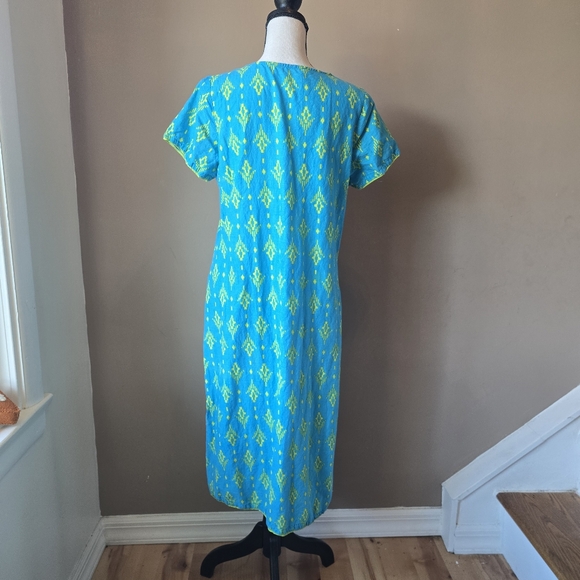 Rangriti Blue & Green Printed Kurta Size 38 - Picture 4 of 5